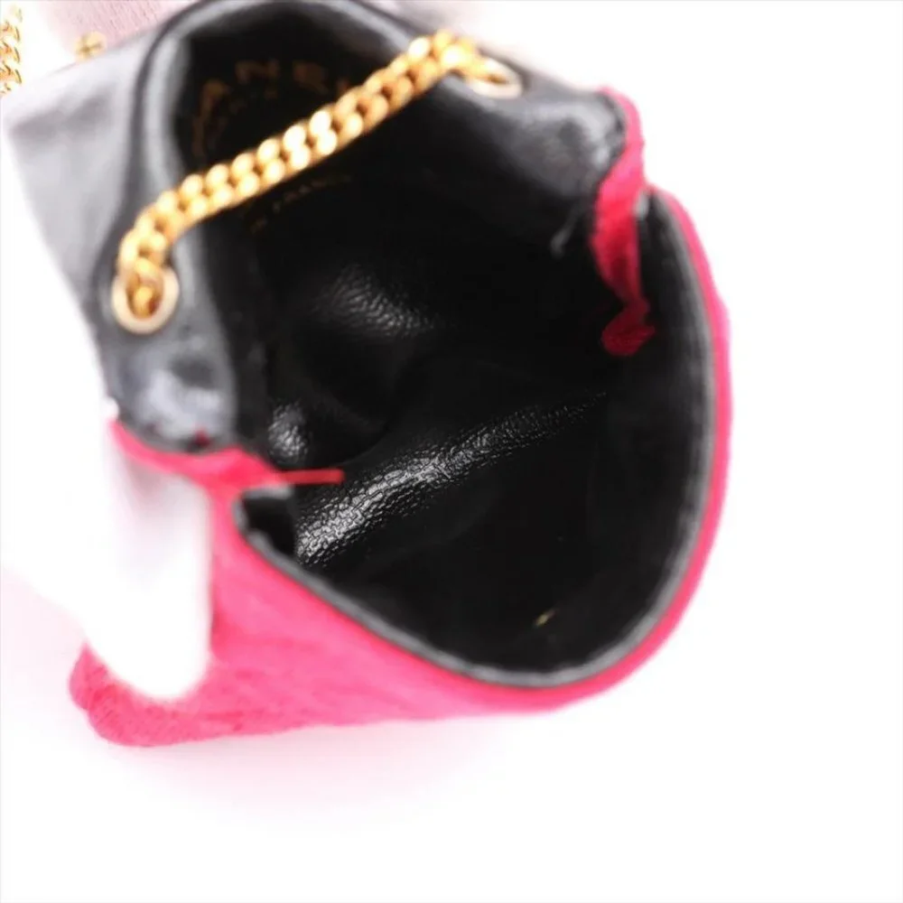 Chanel Quilted Red Nano Flap Mini Micro Chain Bag